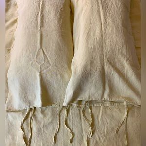 IKEA Puderviva linen duvet cover with shams